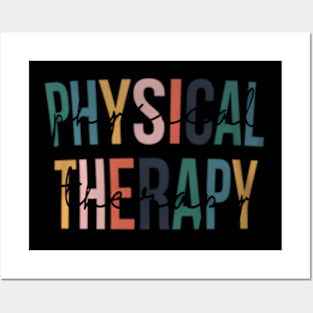 Back To School Retro Physical Therapy Teacher Student Posters and Art